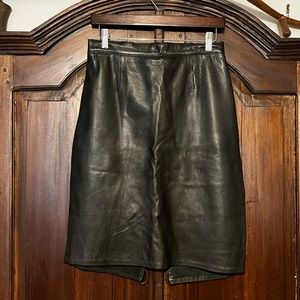 Firenze Leather Skirt